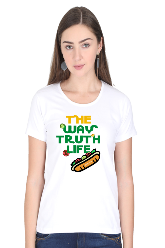 T-shirt - Women - Regular Fit - The Way Truth Life - John 14:6