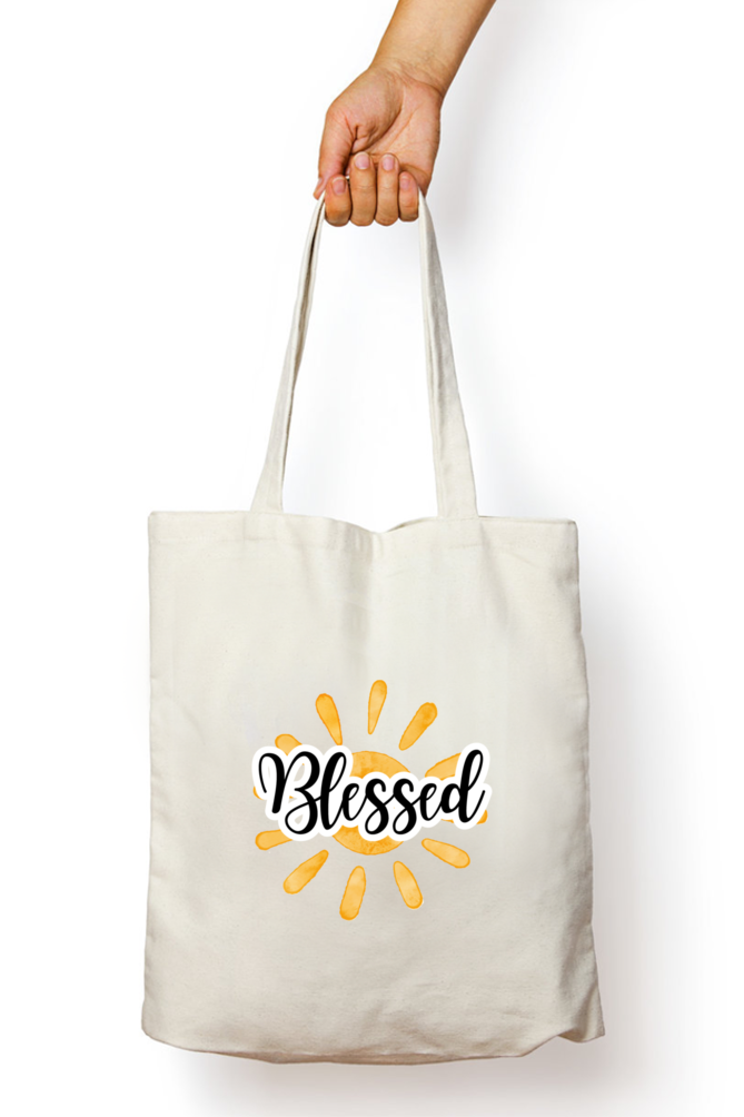 Tote Bag-Blessed-Sunshine-Vinyl print