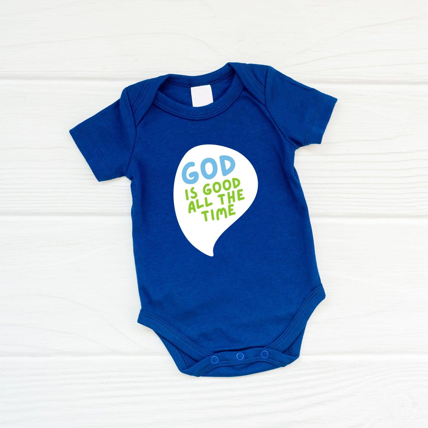 Baby Romper - God is Good - Front & back print