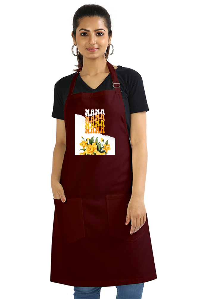 Apron for Mom - Mama - Yellow Floral