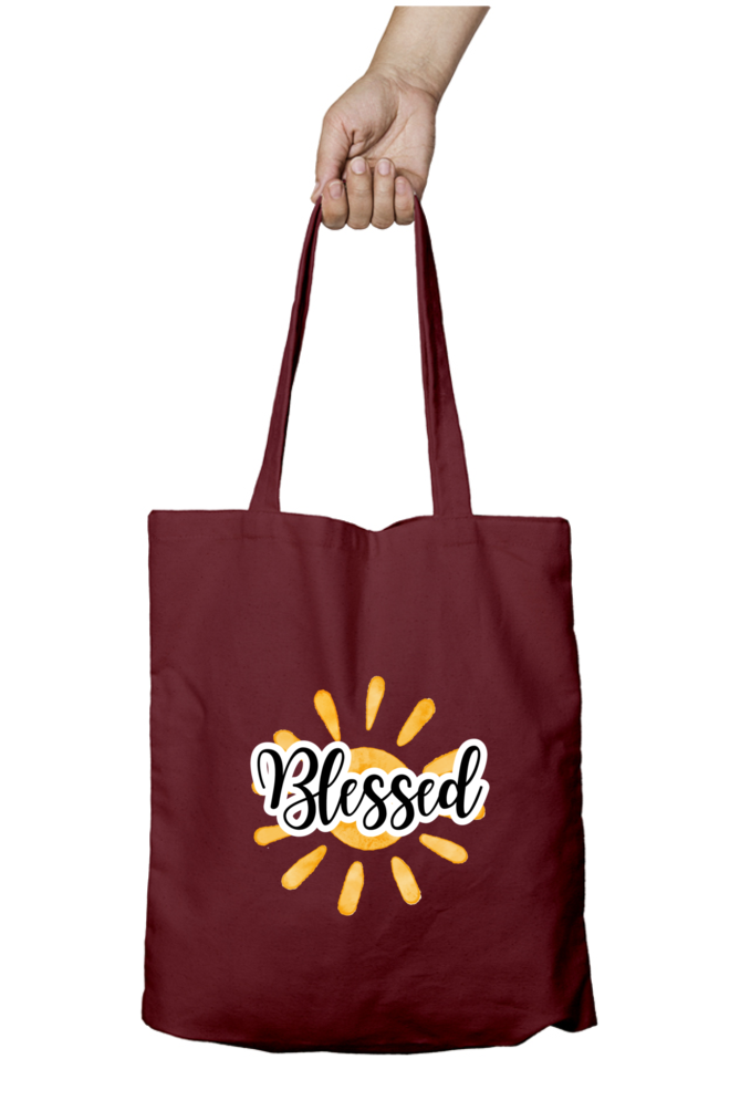 Tote Bag-Blessed-Sunshine-Vinyl print