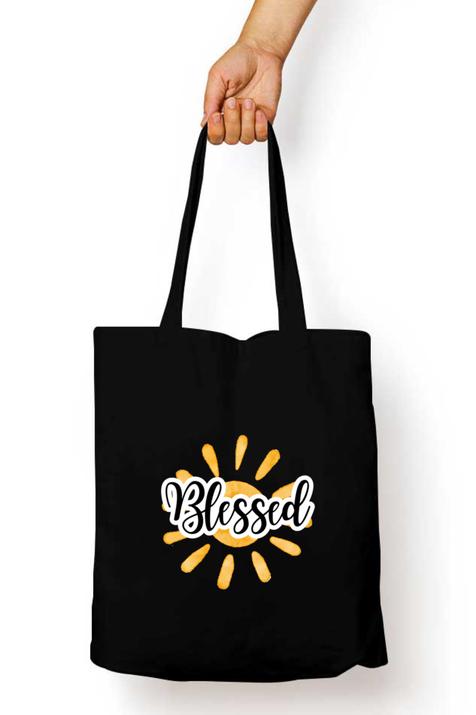 Tote Bag-Blessed-Sunshine-Vinyl print