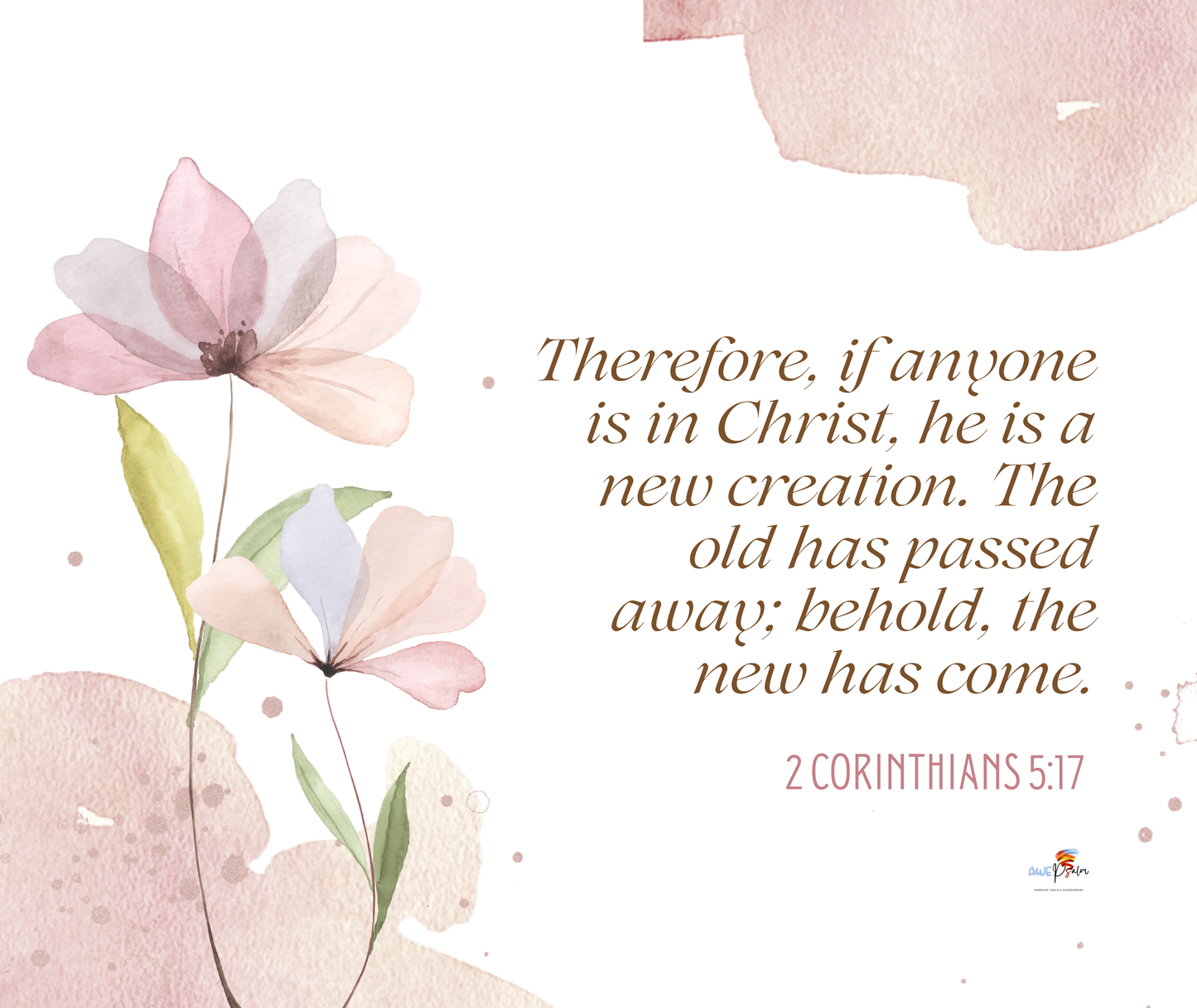 Tumbler Bottle - 2 Cor 5:17 - New Creation