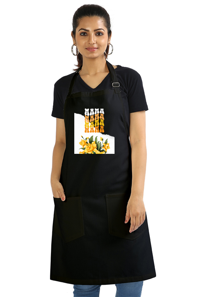 Apron for Mom - Mama - Yellow Floral