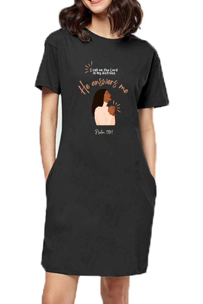 T-shirt Dress - Psalms 120:1