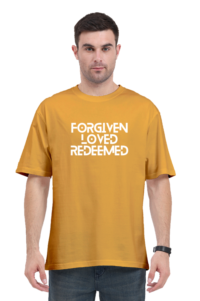 T-shirt - Unisex - Oversized - Forgiven.Loved.Redeemed