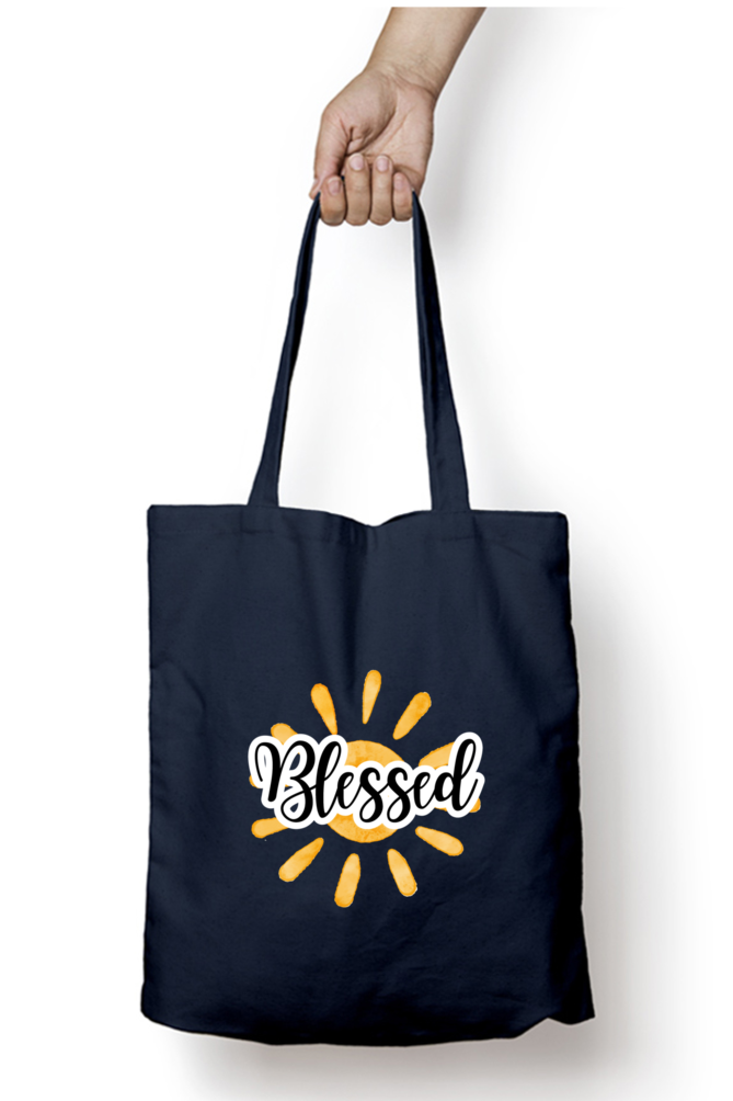 Tote Bag-Blessed-Sunshine-Vinyl print