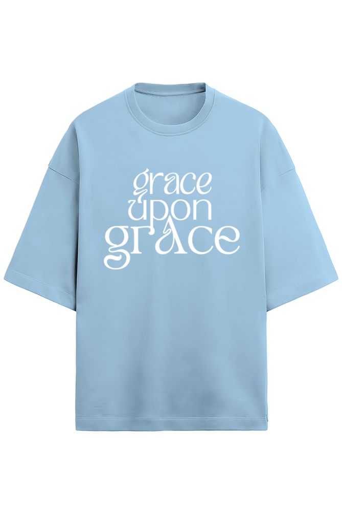 Grace upon Grace - Terry Oversized Tshirt - Puff print