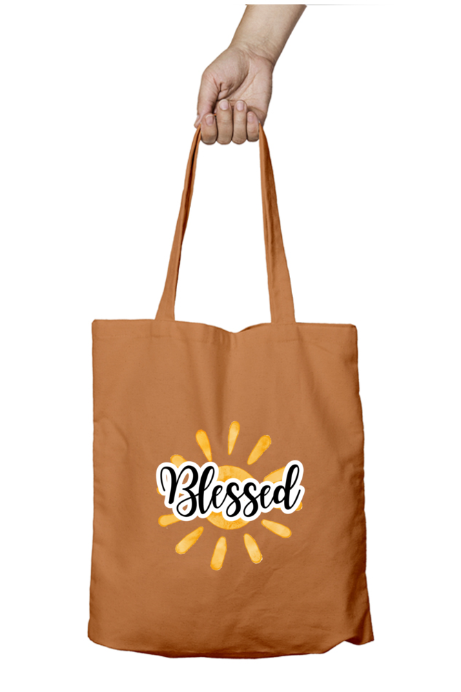 Tote Bag-Blessed-Sunshine-Vinyl print