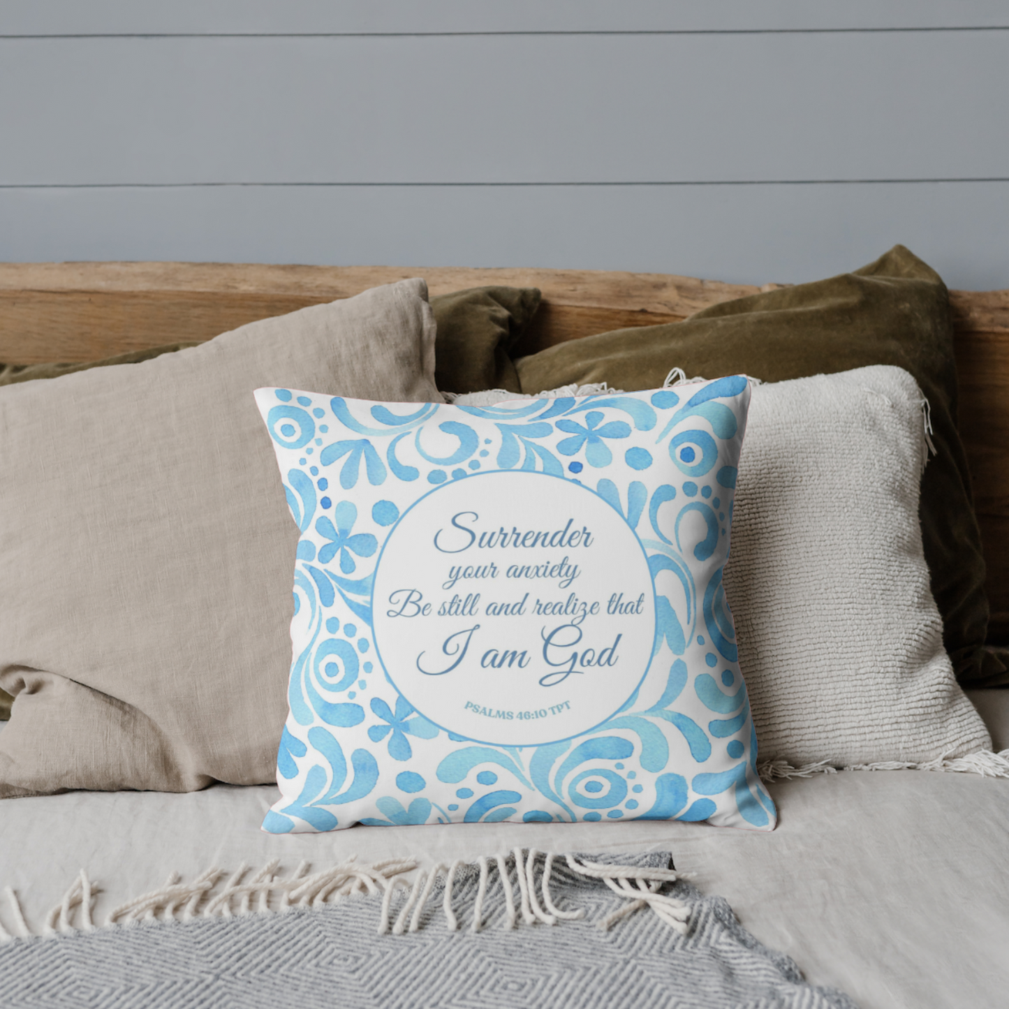 Cushion cover | Surrender and know that I am God