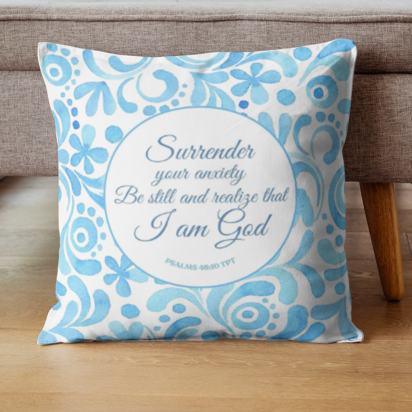 Cushion cover | Surrender and know that I am God