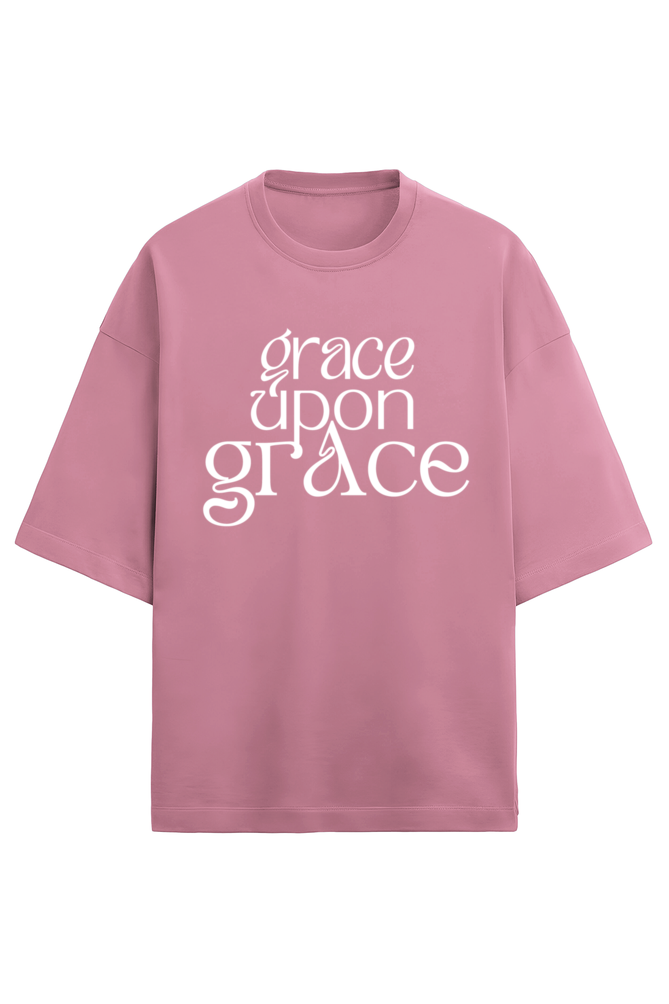 Grace upon Grace - Terry Oversized Tshirt - Puff print