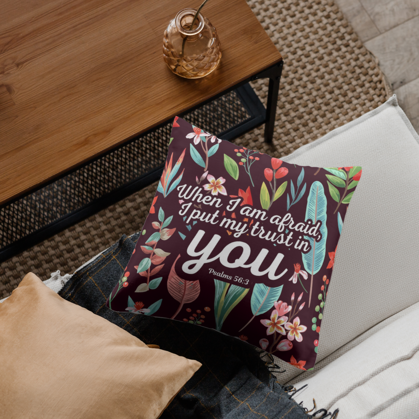 Cushion cover | Psalms 56:3 | When I am afraid, I put my trust in you