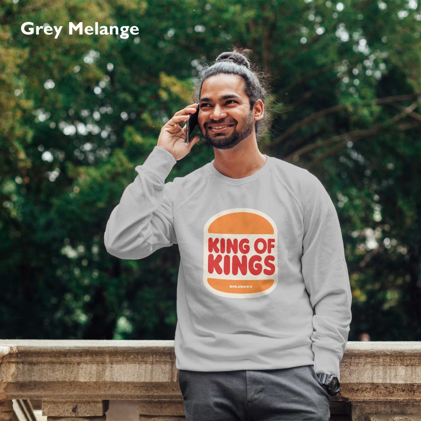 Sweatshirt - King of Kings | Burger King Parody - Men