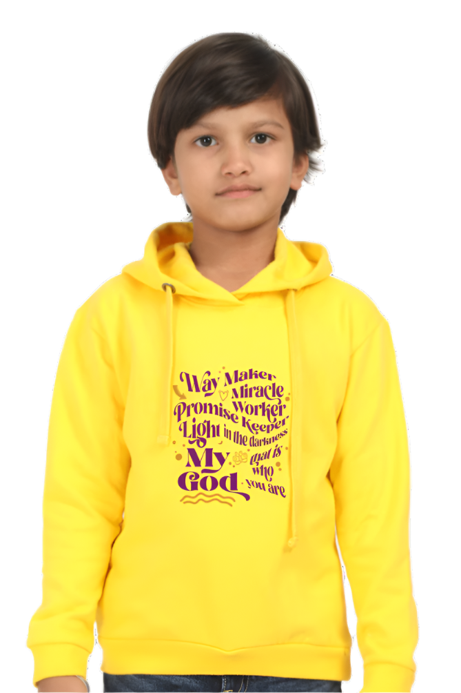 Hooded Sweatshirt for Kids - Way Maker, Miracle Worker