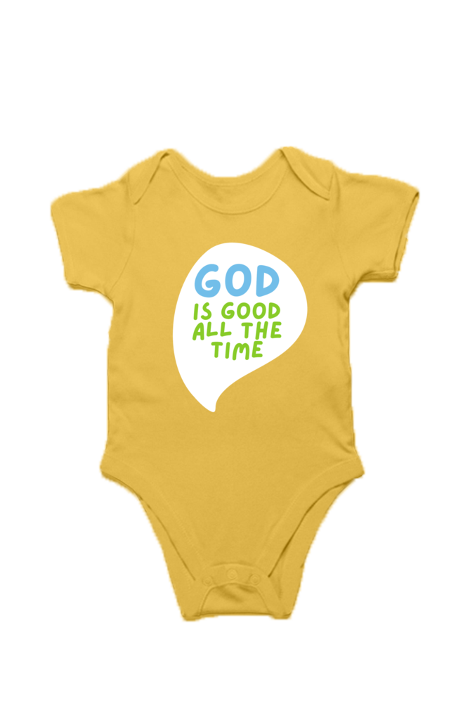 Baby Romper - God is Good - Front & back print