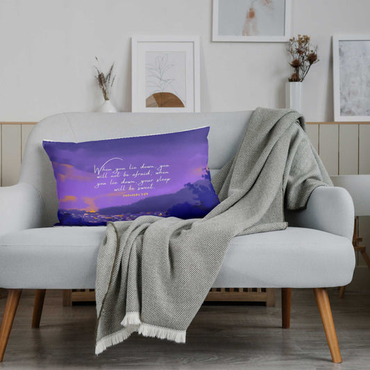 Pillow covers | All over print | Nightlight | Prov 3:24 | Purple