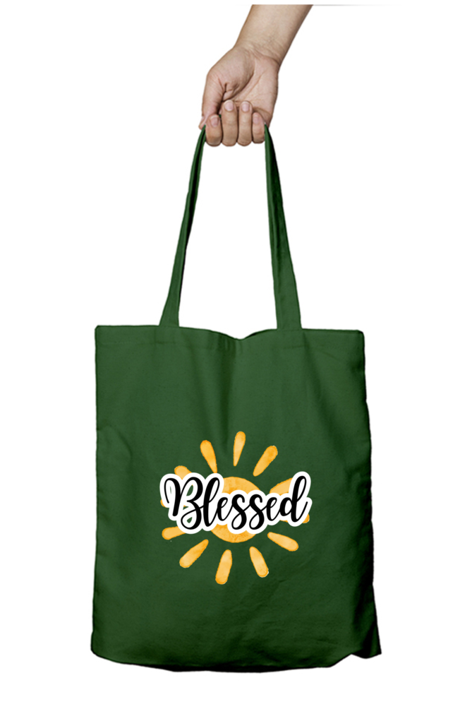 Tote Bag-Blessed-Sunshine-Vinyl print