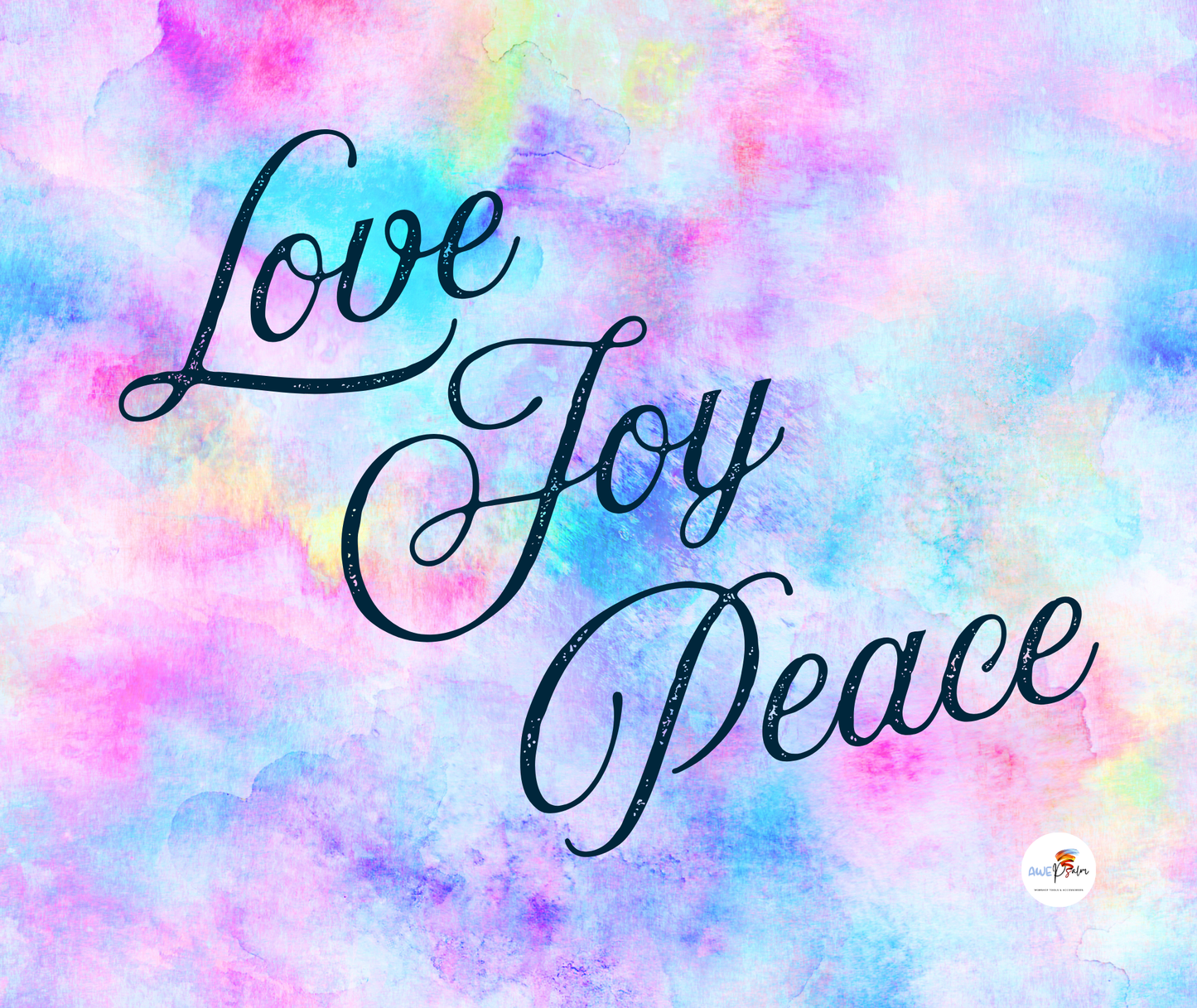 Tumbler Bottle - Love Joy Peace