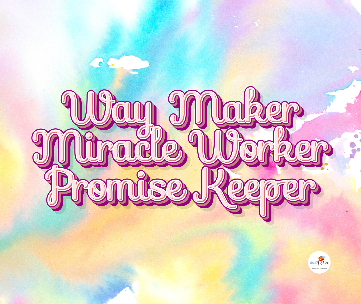 Tumbler Bottle - Way Maker, Miracle Worker, Promise Keeper