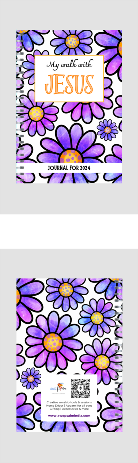 Journal - My walk with Jesus - Purple flowers