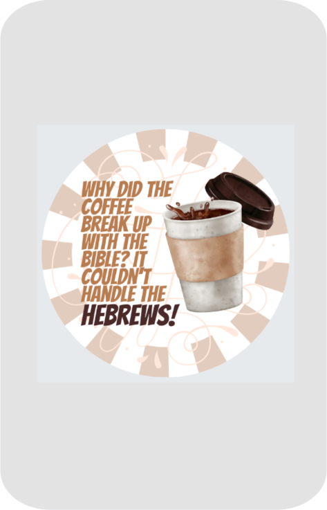 Meme stickers - Hebrew & Coffee