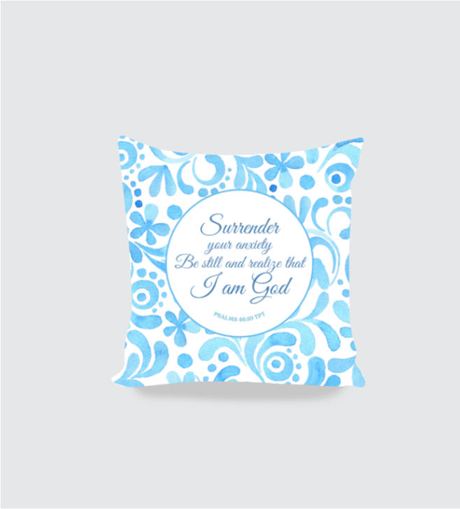 Cushion cover | Surrender and know that I am God